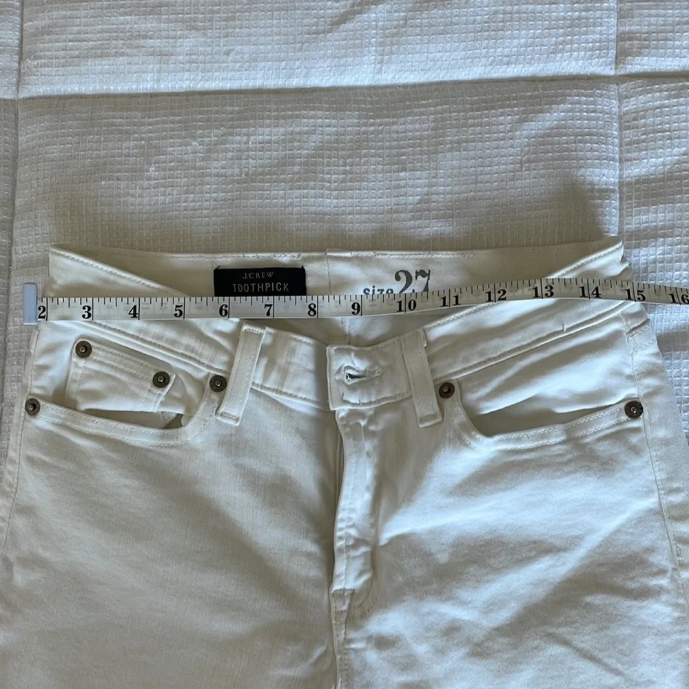 J. Crew Woman’s White Toothpick Jeans - Picture 8 of 10